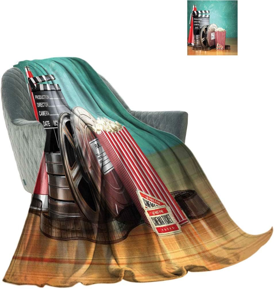 Movie Theater Soft Blankets, Production Theme 3D Film Reels