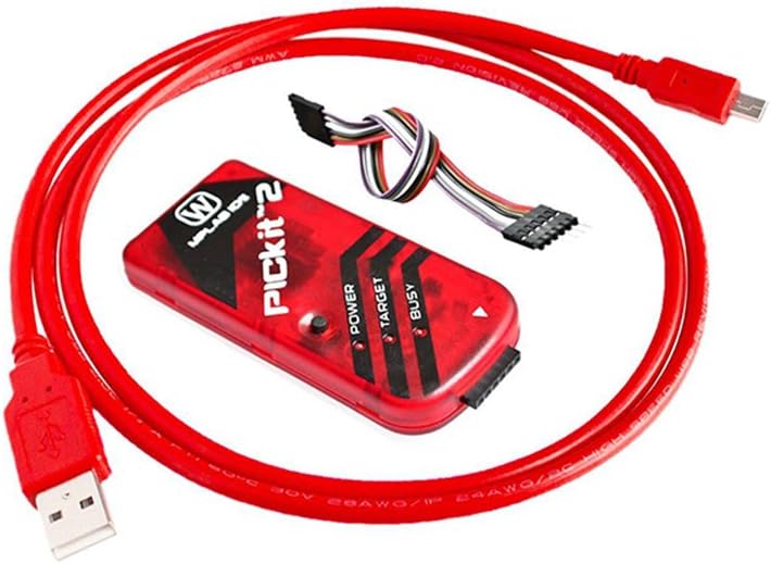 5sets/lot PICKIT2 PIC Kit2 Simulator PICKit 2 Programmer Emluator Red Color w/USB cable Dupond Wire