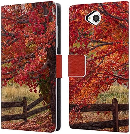 Official Darren White Flames On The Fence Master Fall Colours Leather Book Wallet Case Cover For Microsoft Lumia 650 / Dual SIM