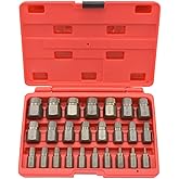 NEIKO 04204A Hex-Head Multispline Screw and Bolt Extractor Set, Easy-Out Screw Extraction, Broken Bolt Remover, Stripped Fast