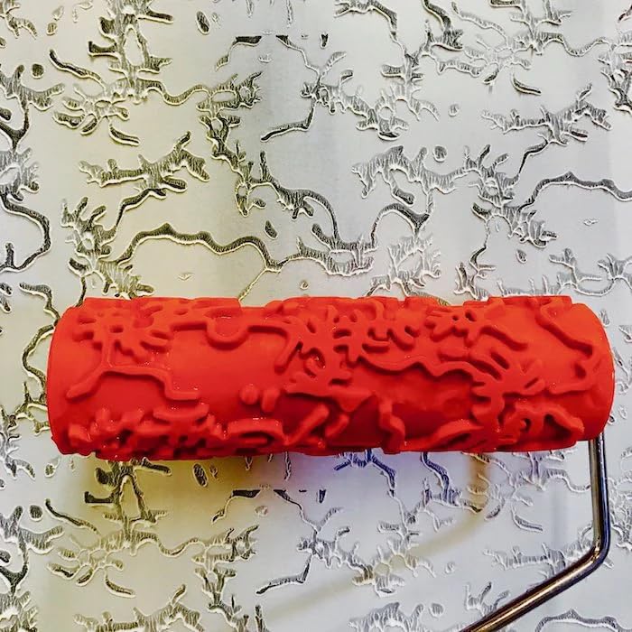 Decorative Art Texture Roller - 7" Roller (Organic Groove Pattern)