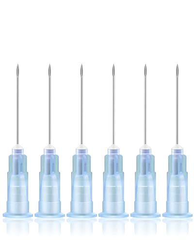100-Pack 1 Inch Luer Lock Dispensing Needles - 30 Gauge For Inks, Oils, Labs, Crafts