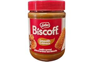 Lotus Biscoff - Sweet Spread - Smooth - Caramelised Biscuit Flavour - Vegan - Nut free - No colours or added flavours - Plast