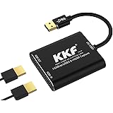 KKF HDMI Video Capture Card 4K, USB3.0 1080P 60FPS HD Ultra-Low Latency, Game Capture Device Work with PS5 PS4 Xbox Nintendo 