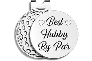 Pishovi Funny Golf Ball Markers with Hat Clip, Men Golf Accessories, Birthday Retirement Golf Gifts for Dad, Husband, Grandpa, Golf Lover