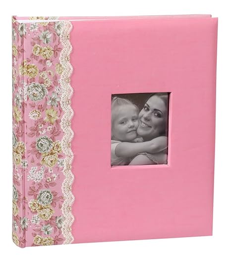 Surprise Fotoalbum in 29x32 cm 60 weiße Seiten Jumbo Buch Foto Album: Farbe: Rosa