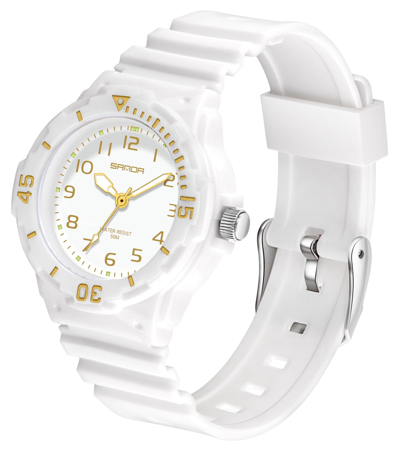Women's Sport Waterproof Nurse Minimalist Simple Analog Watch - Casual Ladies Watch in Rose Gold Pink, white gold, women watch