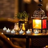 Jialine 100 Pack Flameless LED Tea Lights Realistic 200H Warm White view 4