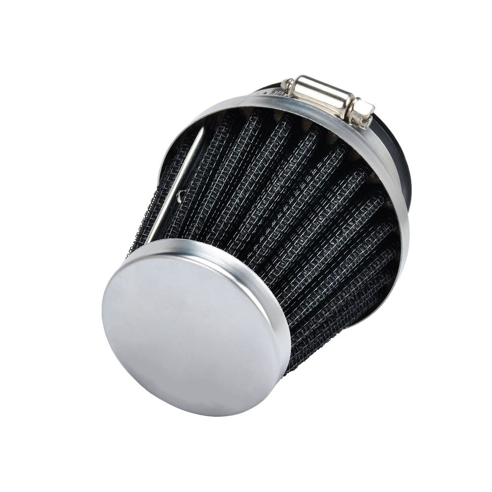 MUYI 4 Pcs 35mm/1.38in. Air Filters Motorcycle Universal Round Tapered Clamp-on Pod Cleaner Intake Filter for Yamaha Honda Suzuki Kawasaki Dirt Bike ATV Moped Pit Bike Scooter Vintage