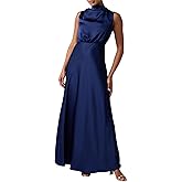 Lulus Womens Ada Satin Maxi Dress
