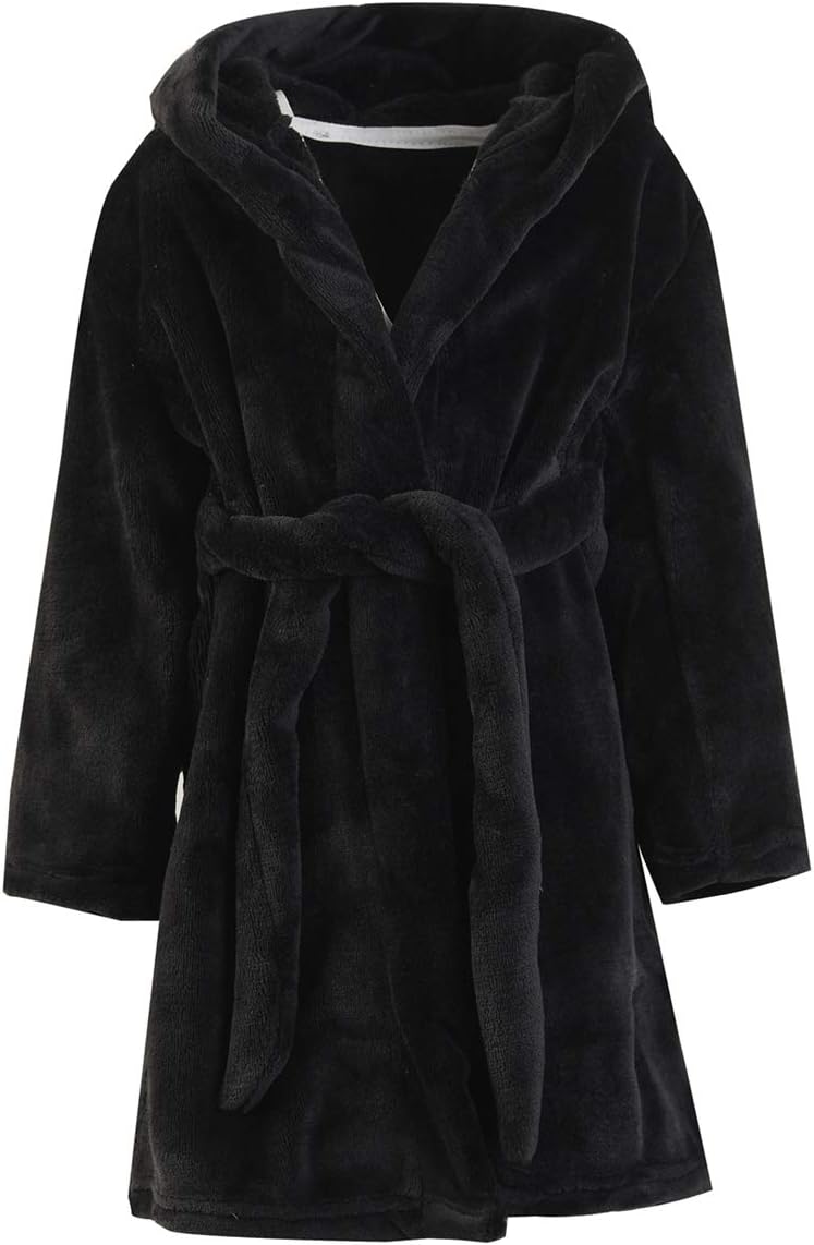 Ameyda Kids' & Girls' Boys' Baby Soft Flannel Bathrobes, 1 Year - Girl XL