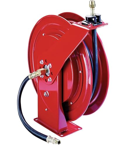 Alemite 8078-B Heavy Duty Grease Reel, 6,400 psi, 50 ft Hose, 1/4