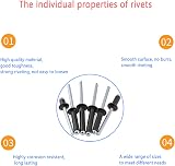 Lemiyoo 210pcs Aluminum Blind Rivets Set (3.2/4/5mm) for Metal Projects view 4