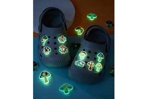 20Pcs Mushroom Cute Shoe Charms for Clogs, DIY Footwear Accessories, Perfect Christmas/Birthday Gifts for Teens