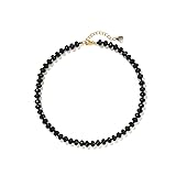 Joya Love Black Gemstone Beaded Necklaces For Women