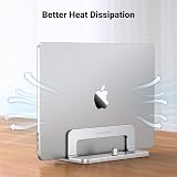 UGREEN Vertical Laptop Stand Aluminum Desk Holder for MacBook Air Pro 15.6" view 8