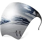 FEISEDY Full Face Shield Sunglasses &ndash; Anti-Fog UV400 Mirror Visor | 5.5" One-piece PC Lens, 360&deg; Coverage, Removable Nose Pad Fits Prescription Eyewear, Blocks Dust, Droplets &amp; Impact B2781