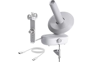 Etcokei Yarn Winder, Electric Yarn Ball Winder for Crocheting, Upgrade Dual-Spring Strong Tension 10oz Large Capacity, Stepless Speed Automatic Yarn Winder Wool Spinner Roller for Crochet Lovers(Grey)