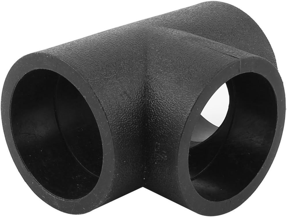 63mm HDPE Socket Fusion Equal Tee Water Pipe Fitting Coupling Black