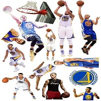 Nba Star Kobe Kobe Curry Pegatinas de pared Baloncesto Star James ...