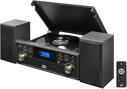 pyle vintage record player bluetooth