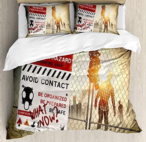 Amazon Com Wanxinfu Zombie 3 Piece Bedding Set Duvet Cover Set