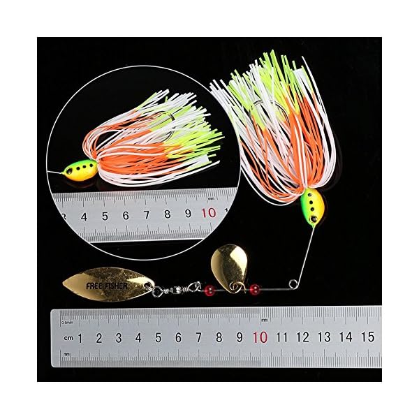 6-Fishing-Hard-Spinner-Lure-Spinnerbait-Pike-Bass-18g063oz-T11 6-Fishing-Hard-Spinner-Lure-Spinnerbait-Pike-Bass-18g063oz-T11