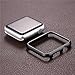 Imymax for Apple Watch Case 42mm, Hard Aluminum Plated Protective Bumper Shell Cover Cases for Apple iWatch Series 2 / Series 1 Sport/Edition All Models - Black