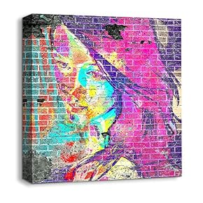 Canvas Wall Art Abstract Bricks Feature...