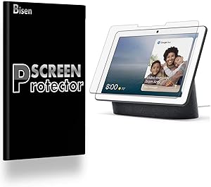 [4-Pack BISEN] Fit for Google Nest Hub Max Screen Protector, HD Clear, Anti-Scratch, Anti-Bubble, Lifetime Protection