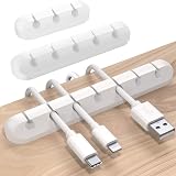 SOULWIT Cable Holder Clips 3-Pack Cable Management Adhesive Organizer