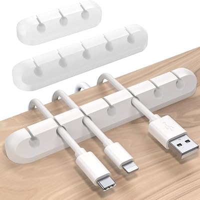 SOULWIT Cable Holder Clips 3-Pack Cable Management Adhesive Organizer
