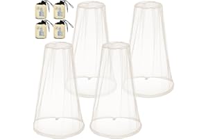 HESTYA 4 Pack Mosquito Bug Net Mesh for Head Mosquito Net Face Fly Netting Hood from Insect Bugs Gnats for Outdoor