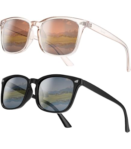 LAMBBAA Polarized Sunglasses Vintage Square for Men and  display picture 3