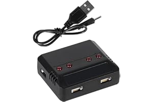 3.7V Battery 4 in 1 Charger USB for E010 H31 X5SW X5C X5HW X5UW/UDI Quadcopter W LED Indicated Quadcopter Charger