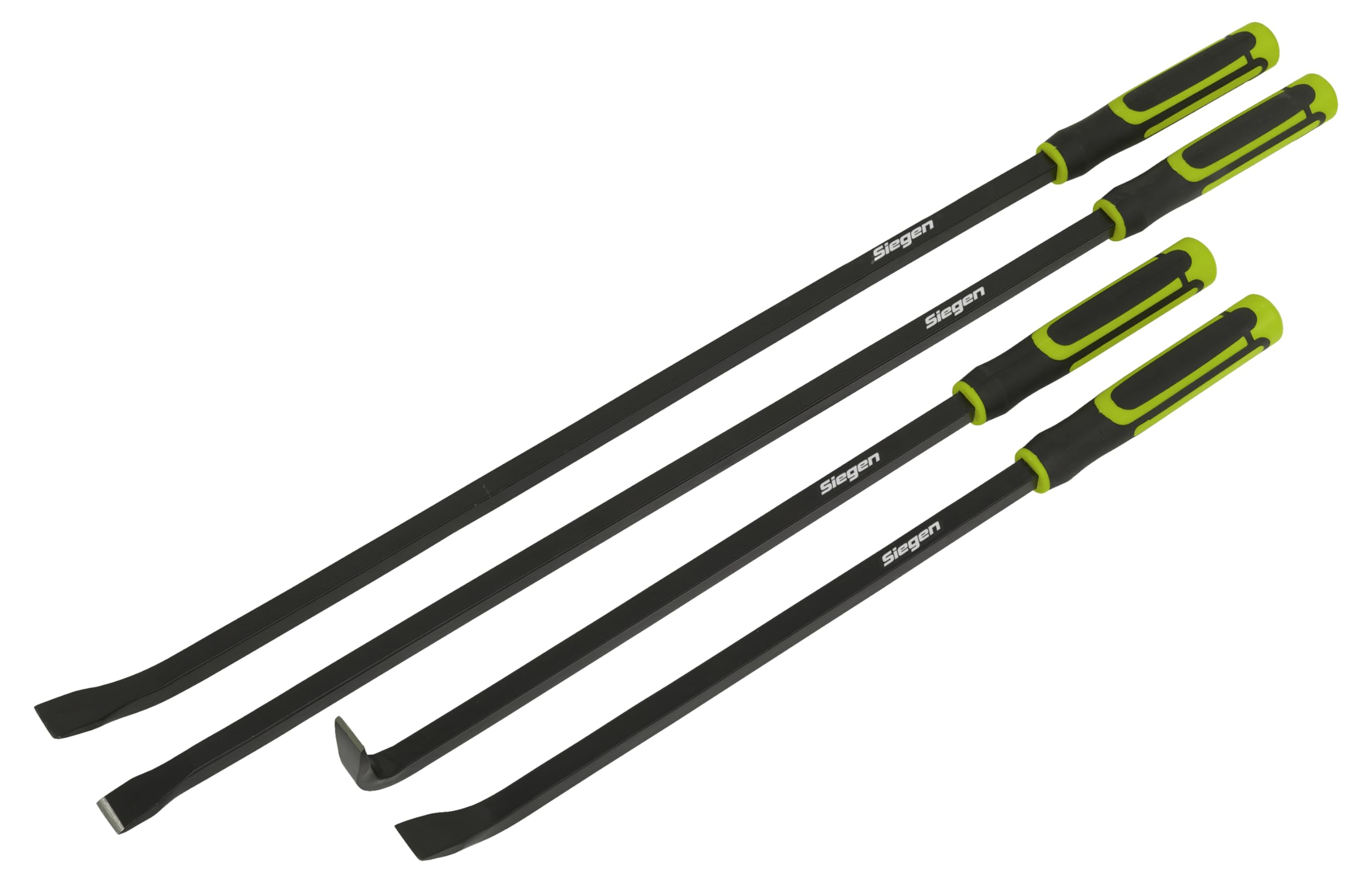 Siegen by Sealey Heavy-Duty Pry Bar Set with Hammer Cap 4pc - S01193