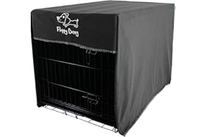Floppy Dawg Crate Cover. Fits 42 Inch Dog Crates or Smaller. Easy to Put On, Take Off, and Adjust. Doubles as a Comfy Blanket. Slate Gray Lightweight and Breathable Polar Fleece