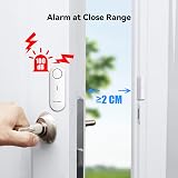 TECKNET Door Alarm Sensor Mini Window 6 Pack 100dB Quick Loud Ring HWA01806 view 2