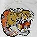 1pc Crafts Large Tiger Head Applique Embroidered Sew On Patch Fabric Tiger Patches