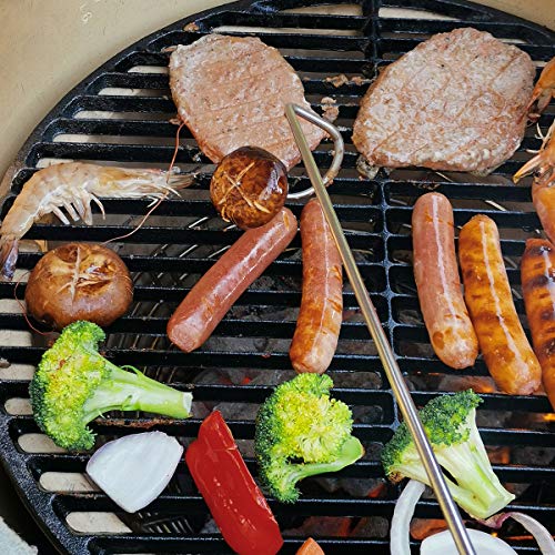 Food Flipper Turner Hooks Stainless Steel BBQ Meat Hook Cooking