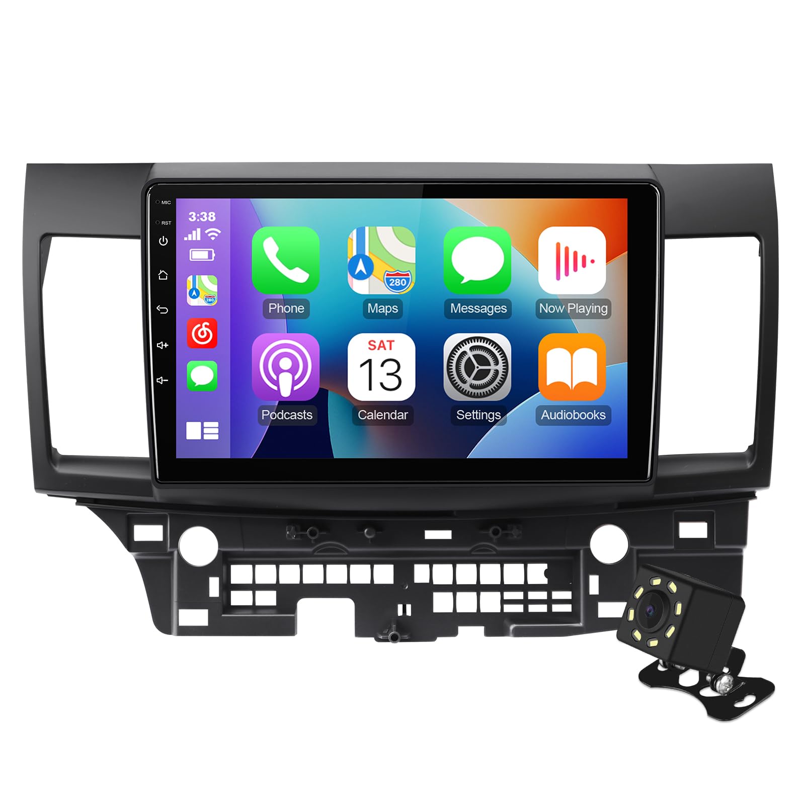 Photo 1 of 10.1 Inch IPS Touchscreen Android 12 Car Stereo for Mitsubishi Lancer 2007-2013 with Wireless CarPlay & Android Auto 2+32G Car Radio, Support GPS, WiFi, Bluetooth, FM, Backup Camera (with Canbus)