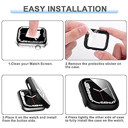 6 Pack Hard PC Case Compatible with Apple Watch