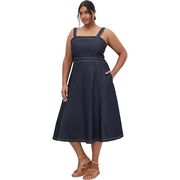 white christmas dresses Urban Chic Denim Gown main image 1