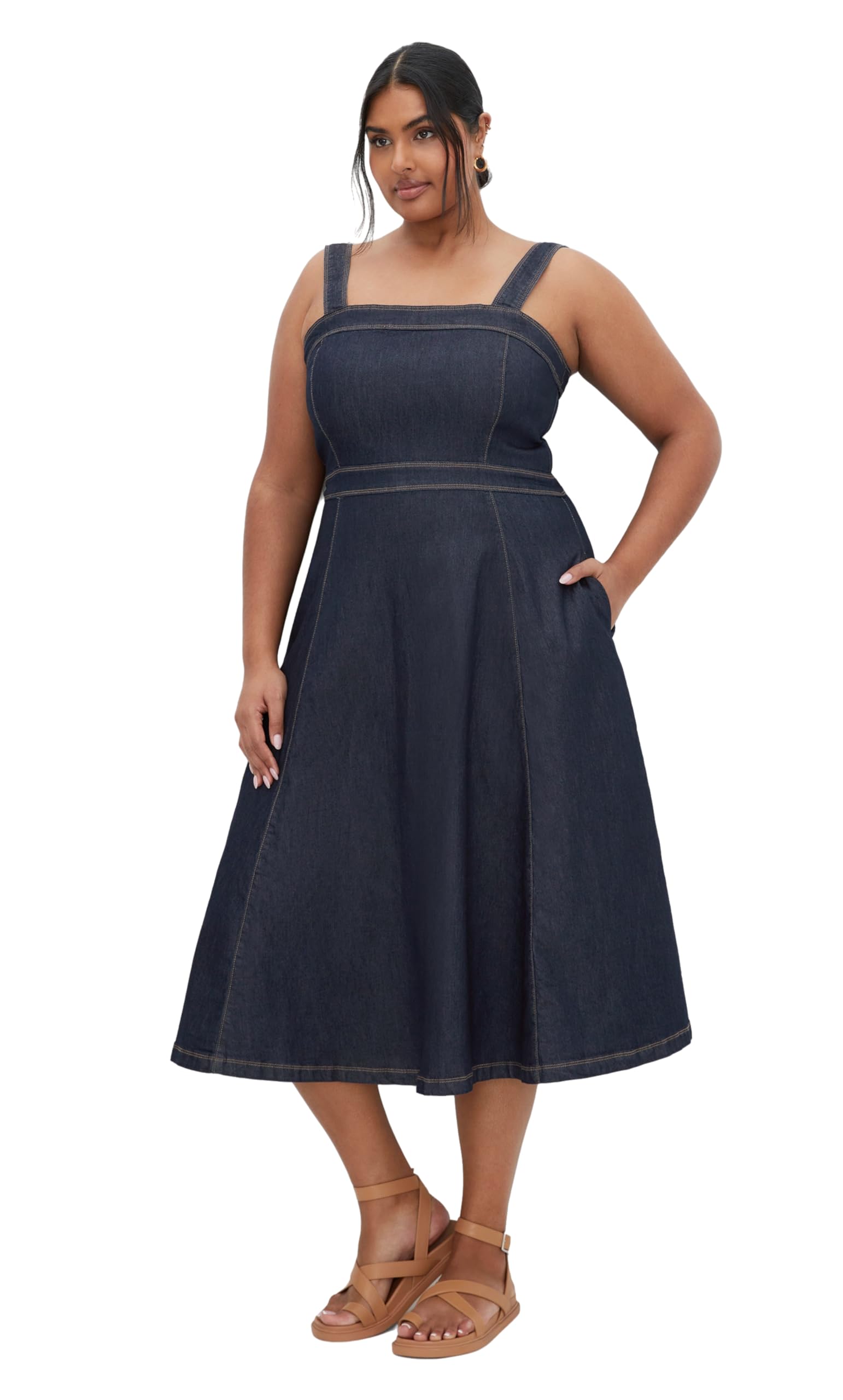 Photo 1 of City Chic Women's Plus Size Dress, Dark Denim, 22