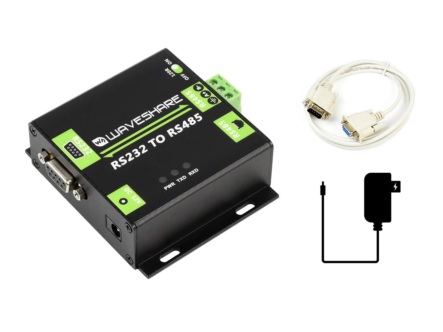 IBest Industrial Grade Isolated RS232 TO RS485 Asynchronous Bi-Directional Converter, Embedded TVS and LightningProof Diodes, ADI Magnetical Isolation, 600W LightningProof & Anti-Surge
