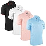 Albert Morris Mens Striped Short Sleeve Polo Shirts