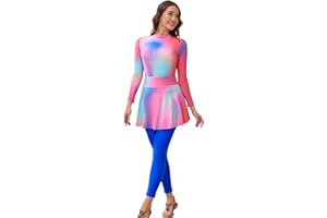 FYMNSI Women Modest Burkini Swimsuits Muslim Swimwear Full Body Islamic Swim Tops Pants Hijab 4 Piece Rash Guard S-XL