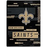 Northwest Enterprises NFL Digitize Design Plush Raschel Thow Blanket, 60"x80" (New Orleans Saints)