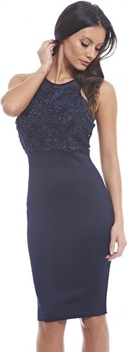 lace top midi dress