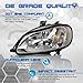 Optix 2002-2016 Compatible with Freightliner M2 Business Class Headlight - Driver Passenger Side Pair - Direct OEM Replacement Lamp Housing for 2003-2016 M2 Business Class 100 106 112 - Bulbs Not Included